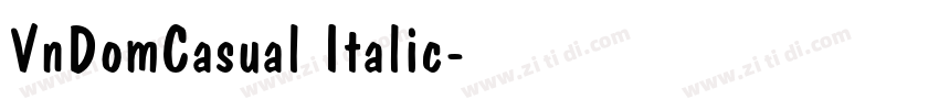 VnDomCasual Italic字体转换